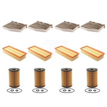 4x Air + 4x Cabin + 4x Engine Cartridge Oil Filter (12 Total) Kit For Volkswagen Passat KFM-102443