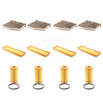 4x Air + 4x Cabin + 4x Engine Cartridge Oil Filter (12 Total) Kit For Volkswagen Jetta KFM-102444