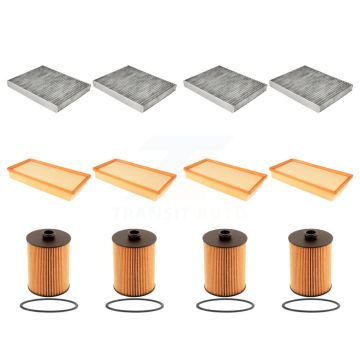 4x Air + 4x Cabin + 4x Engine Cartridge Oil Filter (12 Total) Kit For Volkswagen Touareg KFM-102445