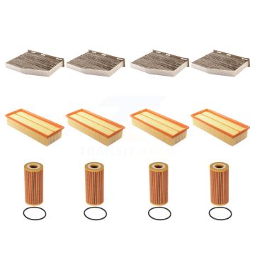 4x Air + 4x Cabin + 4x Engine Cartridge Oil Filter (12 Total) Kit For Volkswagen Jetta KFM-102447