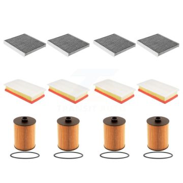 4x Air + 4x Cabin + 4x Engine Cartridge Oil Filter (12 Total) Kit For Volkswagen Atlas KFM-102448