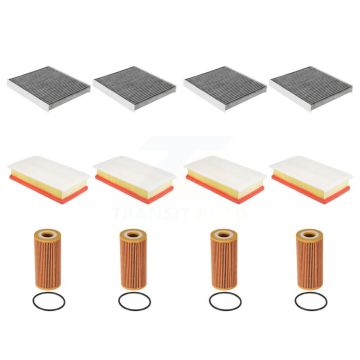4x Air + 4x Cabin + 4x Engine Cartridge Oil Filter (12 Total) Kit For Volkswagen Atlas KFM-102449