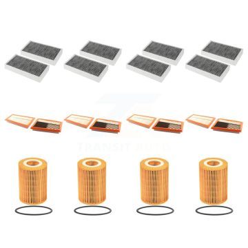 4x Air + 4x Cabin + 4x Engine Cartridge Oil Filter (12 Total) Kit For Mercedes-Benz ML350 KFM-102452