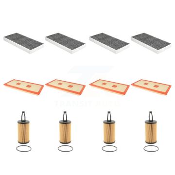 4x Air + 4x Cabin + 4x Engine Cartridge Oil Filter (12 Total) Kit For KFM-102454