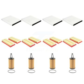 4x Air + 4x Cabin + 4x Engine Cartridge Oil Filter (12 Total) Kit For Mercedes-Benz ML550 KFM-102459