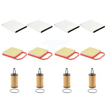 4x Air + 4x Cabin + 4x Engine Cartridge Oil Filter (12 Total) Kit For Mercedes-Benz C43 KFM-102463