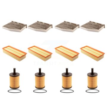 4x Air + 4x Cabin + 4x Engine Cartridge Oil Filter (12 Total) Kit For Volkswagen Jetta CC KFM-102468