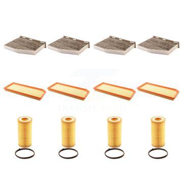 4x Air + 4x Cabin + 4x Engine Cartridge Oil Filter (12 Total) Kit For Volkswagen Jetta A3 KFM-102469