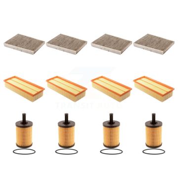 4x Air + 4x Cabin + 4x Engine Cartridge Oil Filter (12 Total) Kit For Volkswagen Jetta KFM-102473