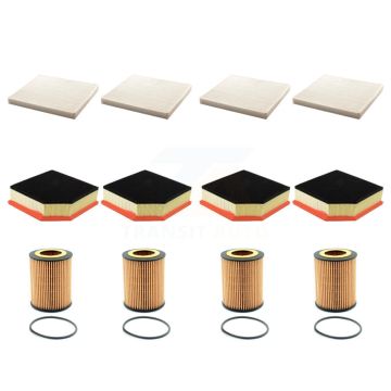 4x Air + 4x Cabin + 4x Engine Cartridge Oil Filter (12 Total) Kit For Volvo XC90 3.2L KFM-102476