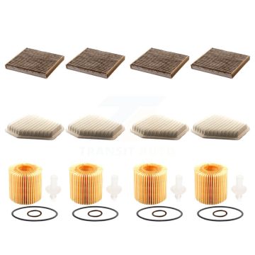 4x Air + 4x Cabin + 4x Engine Cartridge Oil Filter (12 Total) Kit For Toyota RAV4 Camry KFM-102477