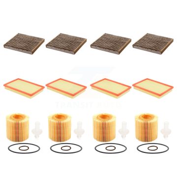 4x Air + 4x Cabin + 4x Engine Cartridge Oil Filter (12 Total) Kit For Toyota RAV4 Camry KFM-102481