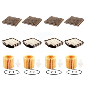 4x Air + 4x Cabin + 4x Engine Cartridge Oil Filter (12 Total) Kit For Lexus IS250 KFM-102483