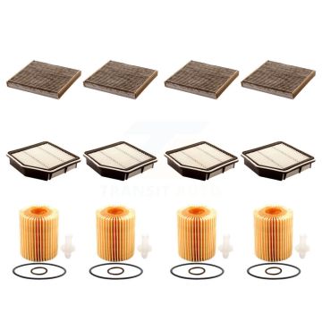4x Air + 4x Cabin + 4x Engine Cartridge Oil Filter (12 Total) Kit For Lexus IS250 IS350 KFM-102484