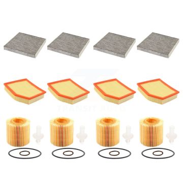 4x Air + 4x Cabin + 4x Engine Cartridge Oil Filter (12 Total) Kit For Lexus IS300 IS350 KFM-102488