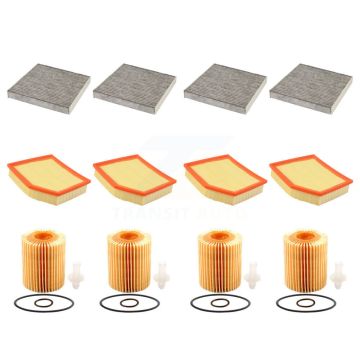 4x Air + 4x Cabin + 4x Engine Cartridge Oil Filter (12 Total) Kit For Lexus IS300 IS350 KFM-102490