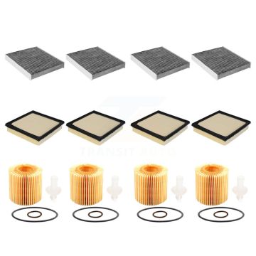 4x Air + 4x Cabin + 4x Engine Cartridge Oil Filter (12 Total) Kit For Toyota Camry Lexus KFM-102494