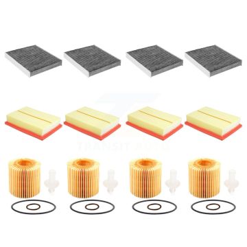 4x Air + 4x Cabin + 4x Engine Cartridge Oil Filter (12 Total) Kit For Lexus RX450h KFM-102496