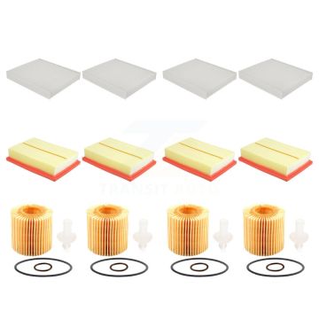 4x Air + 4x Cabin + 4x Engine Cartridge Oil Filter (12 Total) Kit For Lexus RX450h KFM-102497