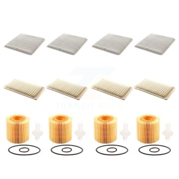 4x Air + 4x Cabin + 4x Engine Cartridge Oil Filter (12 Total) Kit For Toyota Sienna LE CE KFM-102500