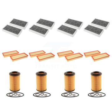 4x Air + 4x Cabin + 4x Engine Cartridge Oil Filter (12 Total) Kit For Mercedes-Benz ML350 KFM-102503