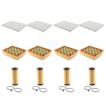 4x Air + 4x Cabin + 4x Engine Cartridge Oil Filter (12 Total) Kit For Ford Edge Fusion KFM-102509
