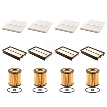 4x Air + 4x Cabin + 4x Engine Cartridge Oil Filter (12 Total) Kit For Mazda 6 KFM-102514