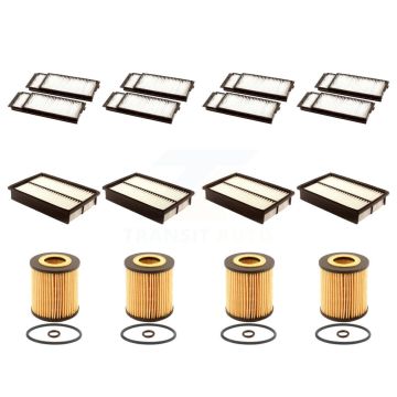 4x Air + 4x Cabin + 4x Engine Cartridge Oil Filter (12 Total) Kit For Mazda 3 5 KFM-102515