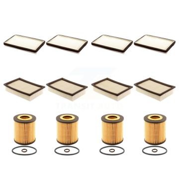 4x Air + 4x Cabin + 4x Engine Cartridge Oil Filter (12 Total) Kit For Ford Escape Mazda KFM-102516