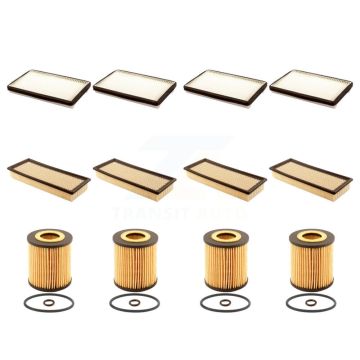 4x Air + 4x Cabin + 4x Engine Cartridge Oil Filter (12 Total) Kit For Ford Escape KFM-102517