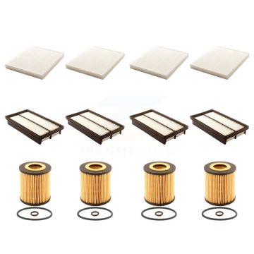4x Air + 4x Cabin + 4x Engine Cartridge Oil Filter (12 Total) Kit For Mazda CX-7 6 KFM-102518