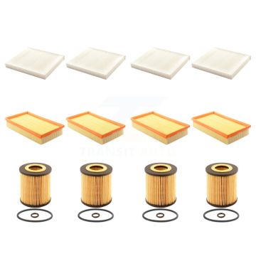 4x Air + 4x Cabin + 4x Engine Cartridge Oil Filter (12 Total) Kit For Mazda 6 2.5L KFM-102521