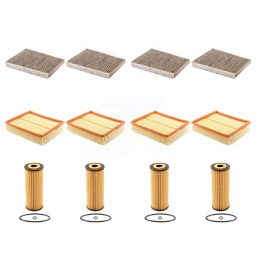 4x Air + 4x Cabin + 4x Engine Cartridge Oil Filter (12 Total) Kit For Volkswagen Passat KFM-102522