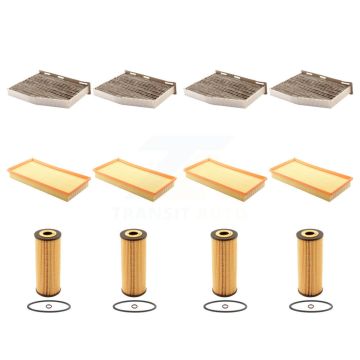 4x Air + 4x Cabin + 4x Engine Cartridge Oil Filter (12 Total) Kit For Volkswagen Golf KFM-102523
