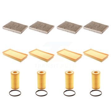 4x Air + 4x Cabin + 4x Engine Cartridge Oil Filter (12 Total) Kit For Volkswagen Beetle KFM-102524