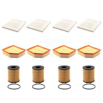 4x Air + 4x Cabin + 4x Engine Cartridge Oil Filter (12 Total) Kit For Dodge Dart 1.4L KFM-102530