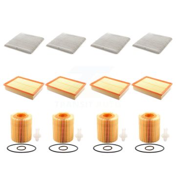 4x Air + 4x Cabin + 4x Engine Cartridge Oil Filter (12 Total) Kit For Toyota FJ Cruiser KFM-102533