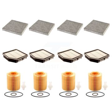 4x Air + 4x Cabin + 4x Engine Cartridge Oil Filter (12 Total) Kit For Lexus IS350 KFM-102540