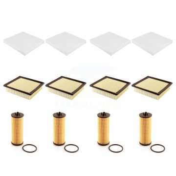 4x Air + 4x Cabin + 4x Engine Cartridge Oil Filter (12 Total) Kit For Jeep Grand Cherokee KFM-102545