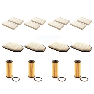 4x Air + 4x Cabin + 4x Engine Cartridge Oil Filter (12 Total) Kit For Jeep Wrangler KFM-102546