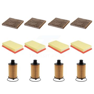 4x Air + 4x Cabin + 4x Engine Cartridge Oil Filter (12 Total) Kit For 2016 Jaguar XF 3.0L KFM-102552