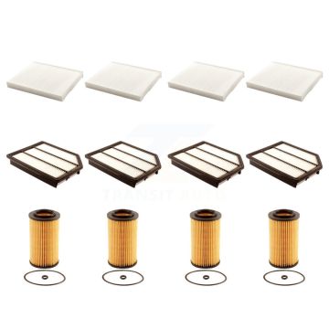4x Air + 4x Cabin + 4x Engine Cartridge Oil Filter (12 Total) Kit For Hyundai Veracruz KFM-102553