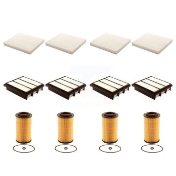 4x Air + 4x Cabin + 4x Engine Cartridge Oil Filter (12 Total) Kit For Hyundai Sonata KFM-102556