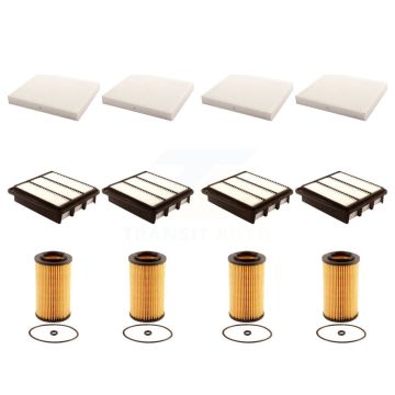 4x Air + 4x Cabin + 4x Engine Cartridge Oil Filter (12 Total) Kit For Hyundai Sonata KFM-102557