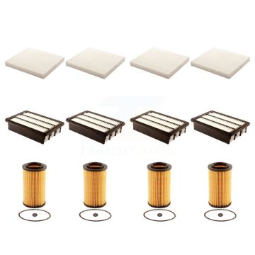 4x Air + 4x Cabin + 4x Engine Cartridge Oil Filter (12 Total) Kit For Hyundai Santa Fe KFM-102558