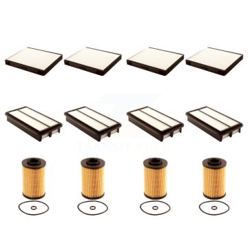 4x Air + 4x Cabin + 4x Engine Cartridge Oil Filter (12 Total) Kit For Kia Sedona KFM-102559
