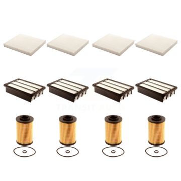 4x Air + 4x Cabin + 4x Engine Cartridge Oil Filter (12 Total) Kit For Hyundai Santa Fe KFM-102561