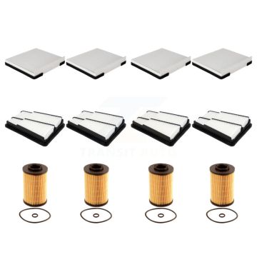 4x Air + 4x Cabin + 4x Engine Cartridge Oil Filter (12 Total) Kit For Hyundai Genesis KFM-102562