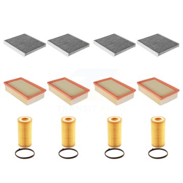 4x Air + 4x Cabin + 4x Engine Cartridge Oil Filter (12 Total) Kit For Audi TT RS Quattro KFM-102566