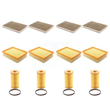 4x Air + 4x Cabin + 4x Engine Cartridge Oil Filter (12 Total) Kit For Audi A4 Quattro KFM-102567